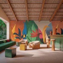 Decoración con Mural Panorámico Casa Azul 76343670