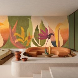 Decoración con Mural Panorámico Casa Azul 76343772