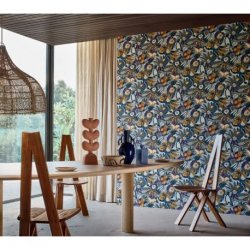 Decoración con Papel Pintado Casa Azul 76300508