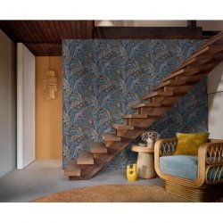 Decoración con Papel Pintado Casa Azul 76310712