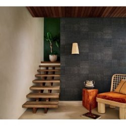 Decoración con Papel Pintado Casa Azul 76321732