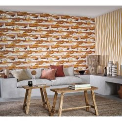 Decoración con Papel Pintado Lile Aux Oiseaux 75870202