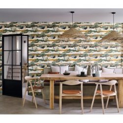 Decoración con Papel Pintado Lile Aux Oiseaux 75870406