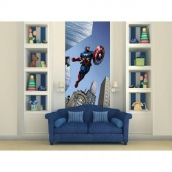 Decoración con Fotomural Captain America Ftdv-1826