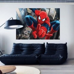 Decoración con Fotomural Spiderman Jumping Ftdm-0715