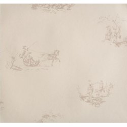 Papel pintado toile de jouy beige 