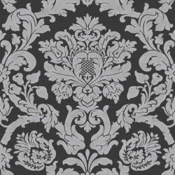 Papel Pintado Barroco Ingles Negro y Gris 05-614V