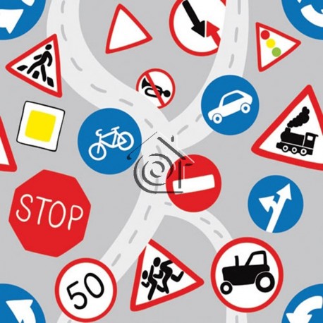 Fotomural Olly OL13052 Traffic Signs