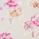 Papel pintado Pergola 62295030 de flores rosas con fondo beige