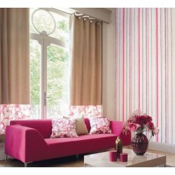 Decoración con Papel pintado de rayas acuarela moradas y fucsia Colorado 20554127