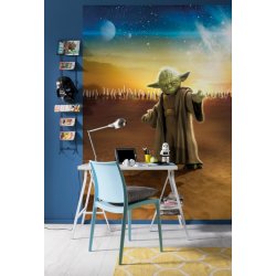 Decoración con Fotomural Star Wars Master Yoda 4-442