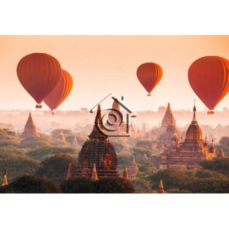 Fotomural Ballons Over Bagan 00965