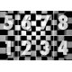 Fotomural Black And White Squares 00968
