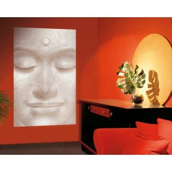 Decoración con Fotomural Smiling Buddha 00654