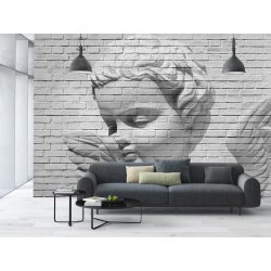 Decoración con Fotomural Angel Brick Wall 00160