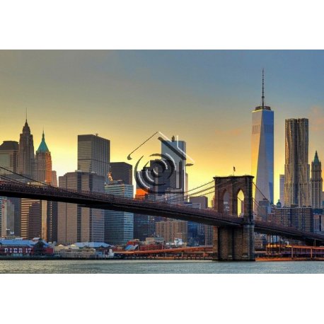 Fotomural Brooklyn Bridge At Sunset 00148