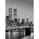 Fotomural Manhattan Skyline At Night 00388