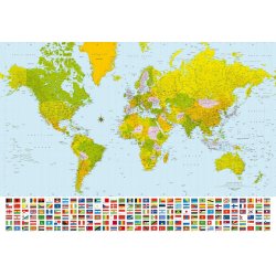 Fotomural Map Of The World 00280