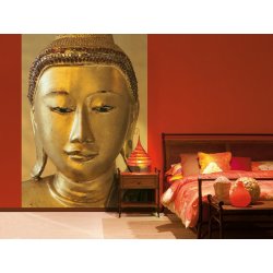 Decoración con Fotomural Golden Buddha 00405