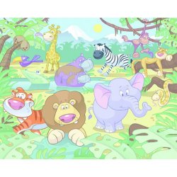 Fotomural Baby Jungle Safari 40595