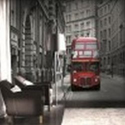 Decoración con Fotomural Bus Stop London 97290