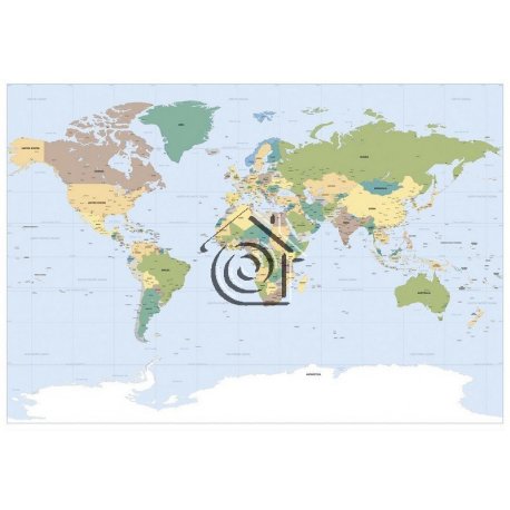 Fotomural Worldmap 1-617