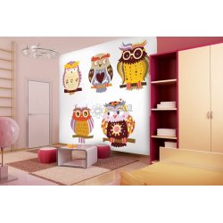 Decoración con Fotomural Olly OL13032 Wise Owl