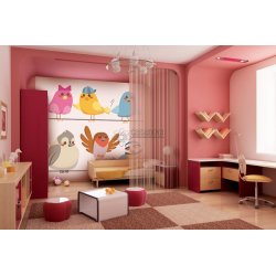 Decoración con Fotomural Olly OL13058 Happy Birds