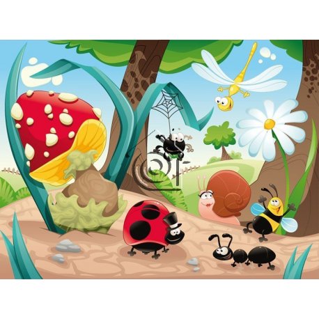 Fotomural Infantil Forest Life FT-0156