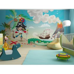 Decoración con Fotomural Infantil Pirate FT-0155