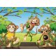 Fotomural Infantil Three Monkeys FT-1458