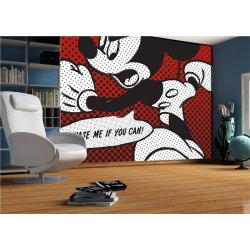 Decoración con Fotomural Mickey On Red Comic FTD-0262