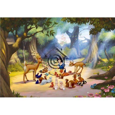 Fotomural Snow White With Animals FTD-0265