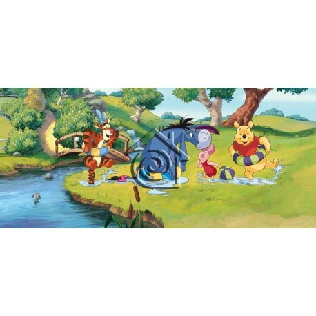 Fotomural Winnie The Pooh Playing FTDH-0615