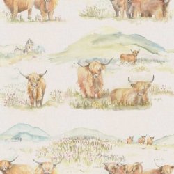 Papel Pintado Country 2 Highland Cattle
