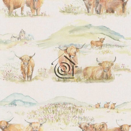 Papel Pintado Country 2 Highland Cattle