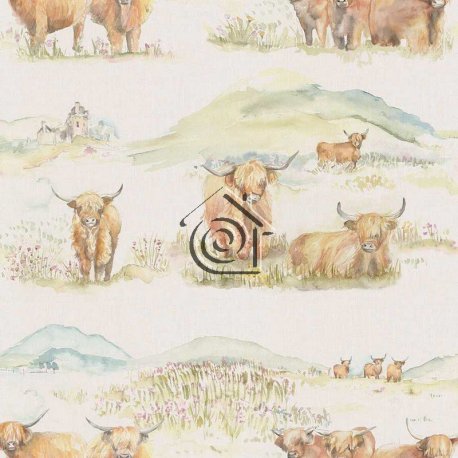Papel Pintado Country 2 Highland Cattle