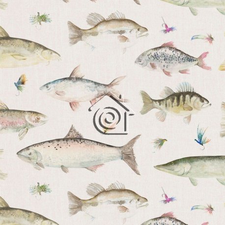 Papel Pintado Country 2 River Fish Small Linen