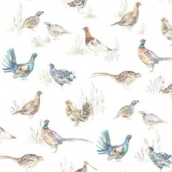 Papel Pintado Country 2 Game Birds Cream