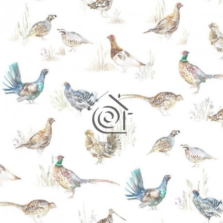 Papel Pintado Country 2 Game Birds Cream