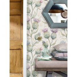 Decoración con Papel Pintado Country 2 Thistle Glen Summer