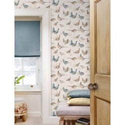 Decoración con Papel Pintado Country 2 Game Birds Linen