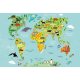 Fotomural Kids World Map Animals CW15451-8