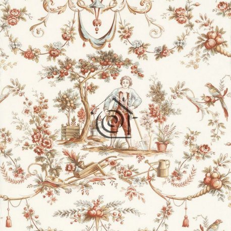 Papel Pintado Les Belles Toiles De Jouy 87973476