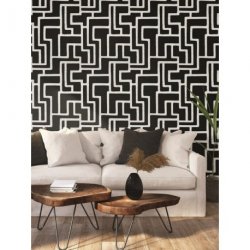 Decoración con Papel Pintado Black & White BW3831