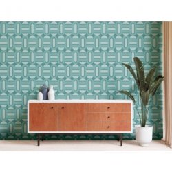 Decoración con Papel Pintado Retro Chic 395364