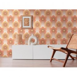 Decoración con Papel Pintado Retro Chic 395393