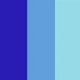 Añil, azul y turquesa